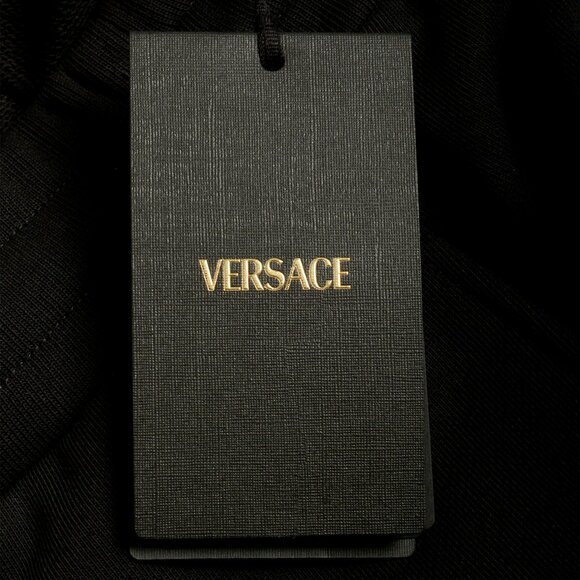 Versace Men's Black & Gold Medusa Logo Sweat Shorts US M IT 50 - Picture 4 of 5